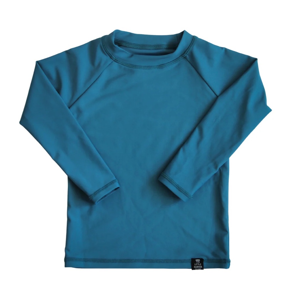 Blue Long Sleeve Rashguard Swim Top